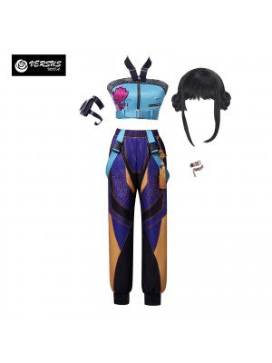 Simil Korean Pop Coreano Performance Hunter Vestito Completo Zoe DEMON023